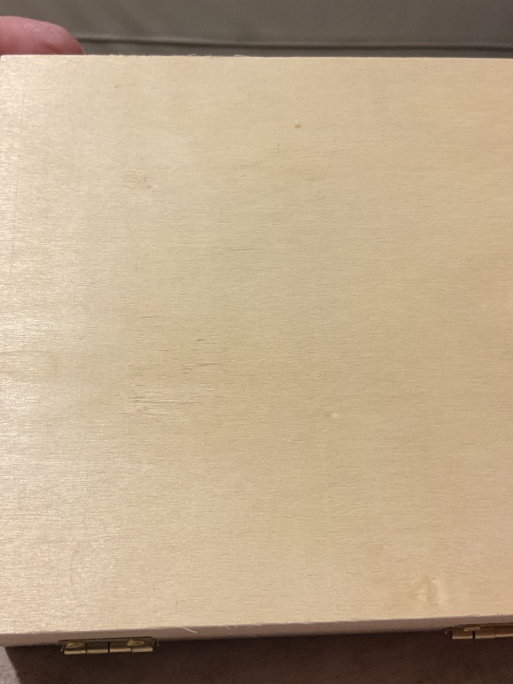 Wooden Box Laser Cut Design Hinged Lid New 5” square - Picture 4 of 10